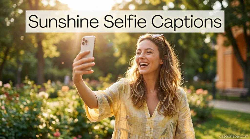 Sunshine Selfie Captions