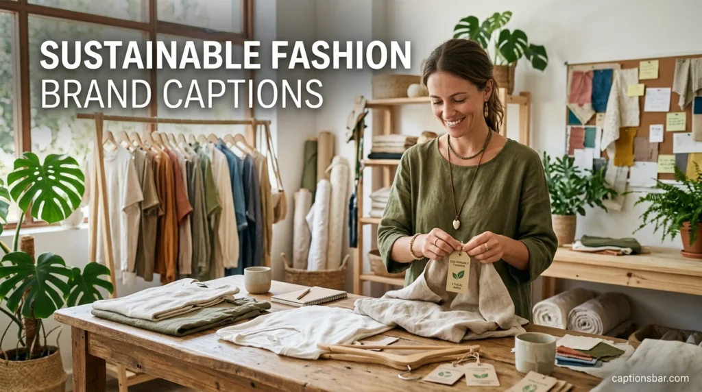 Sustainable Fashion Brand Captions
