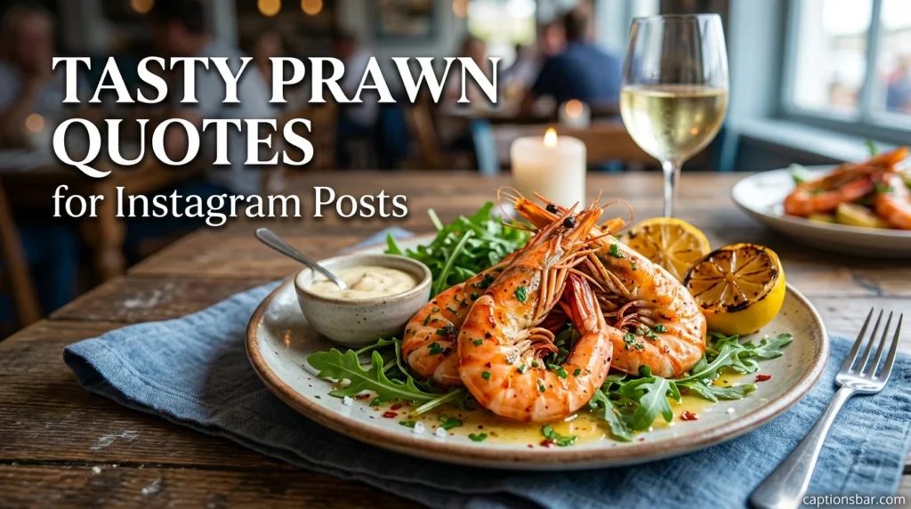 Tasty Prawn Quotes for Instagram Posts