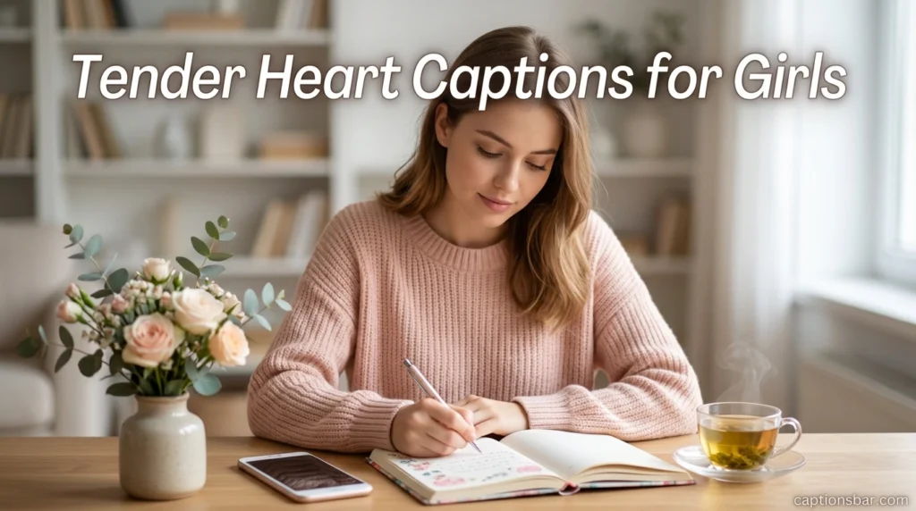 Tender Heart Captions for Girls