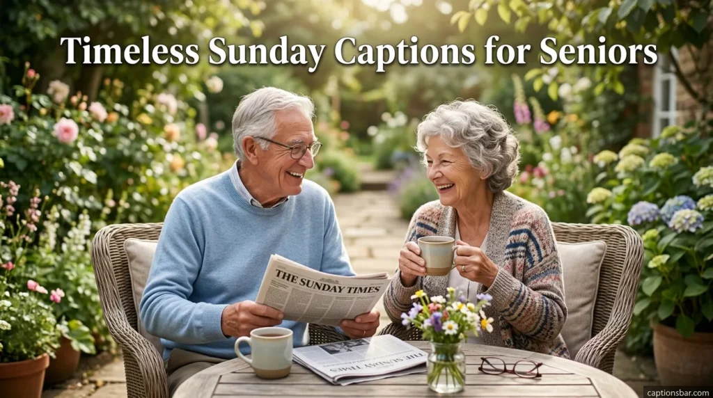 Timeless Sunday Captions for Seniors