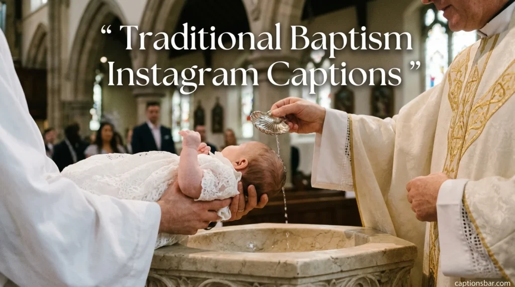 Traditional Baptism Instagram Captions