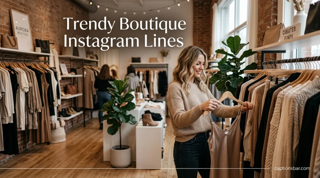 Trendy Boutique Instagram Lines