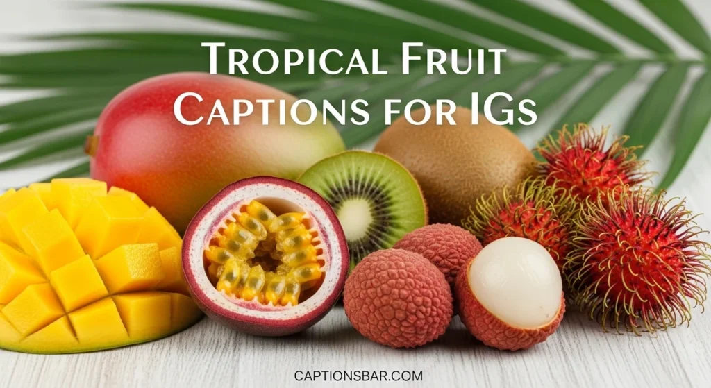 Tropical Fruit Captions for IG