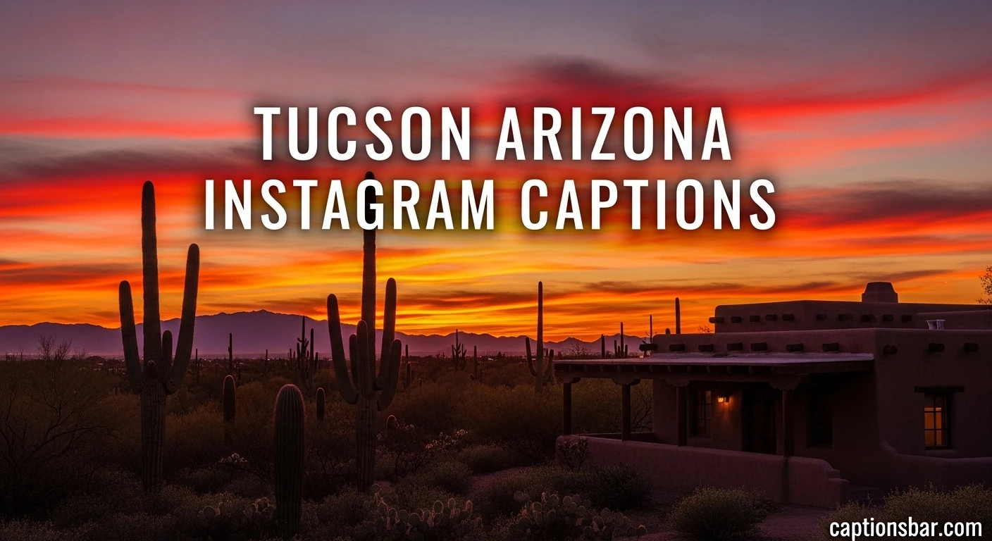 Tucson Arizona Instagram Captions