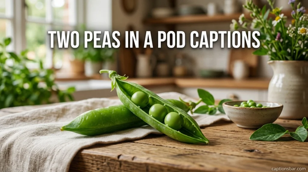 Two Peas In A Pod Captions
