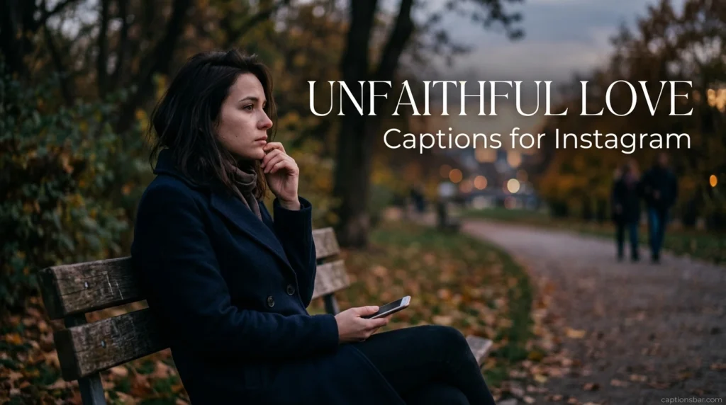 Unfaithful Love Captions for Instagram