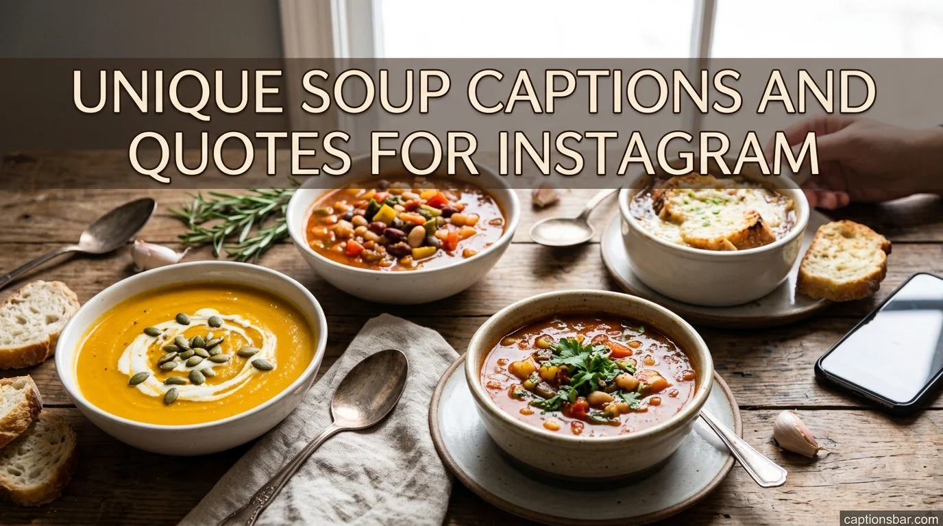 Unique Soup Captions And Quotes For Instagram