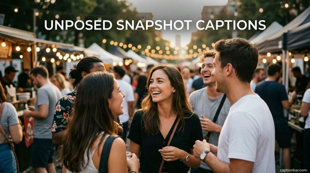 Unposed Snapshot Captions
