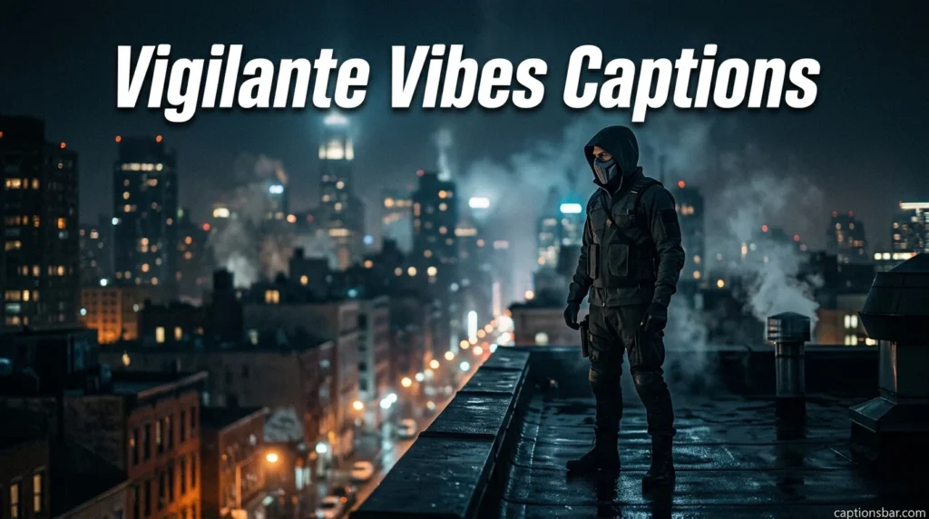 Vigilante Vibes Captions