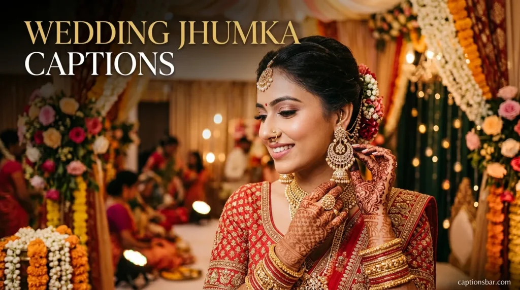 Wedding Jhumka Captions