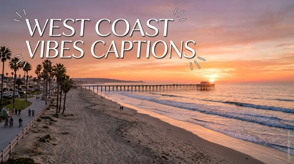 West Coast Vibes Captions