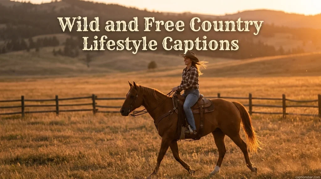 Wild and Free Country Lifestyle Captions