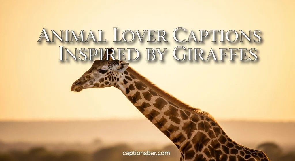 Animal Lover Captions Inspired by Giraffes
