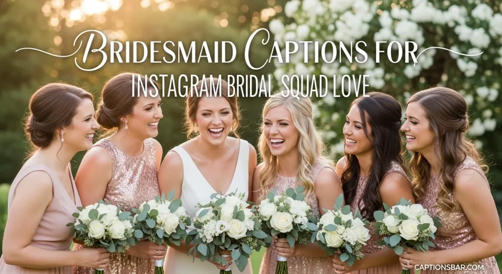 bridesmaid captions for instagram bridal squad love