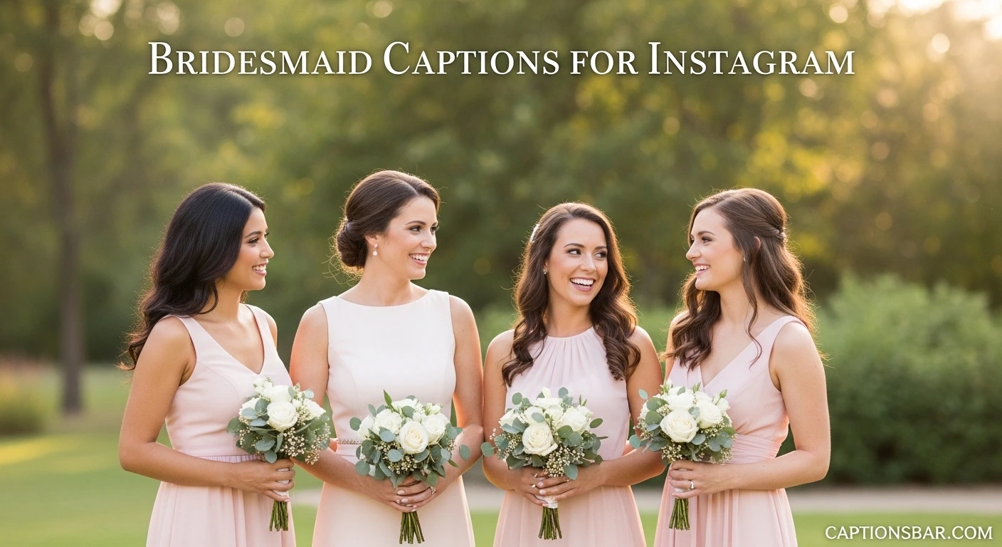 Bridesmaid Captions for Instagram