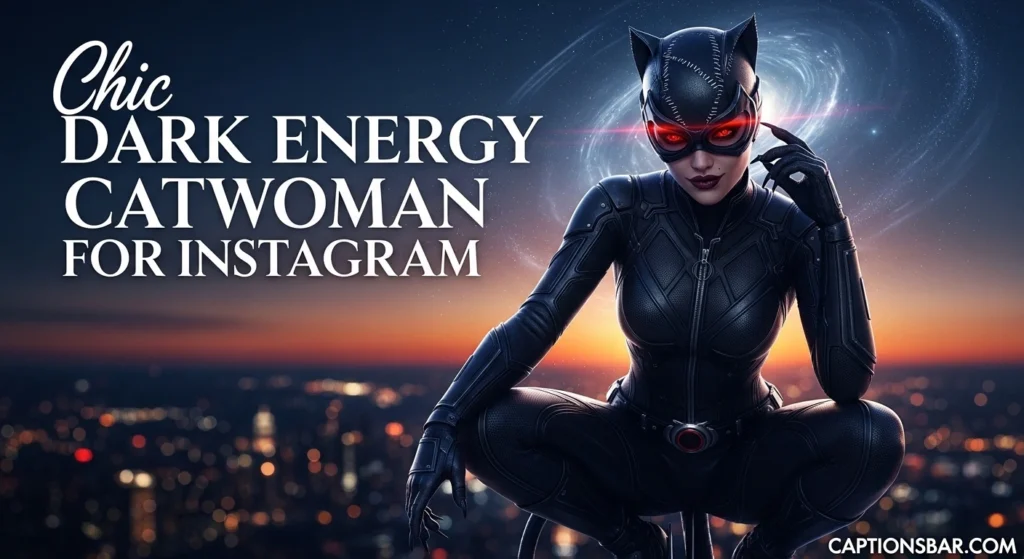 Chic Dark Energy Catwoman Captions for Instagram