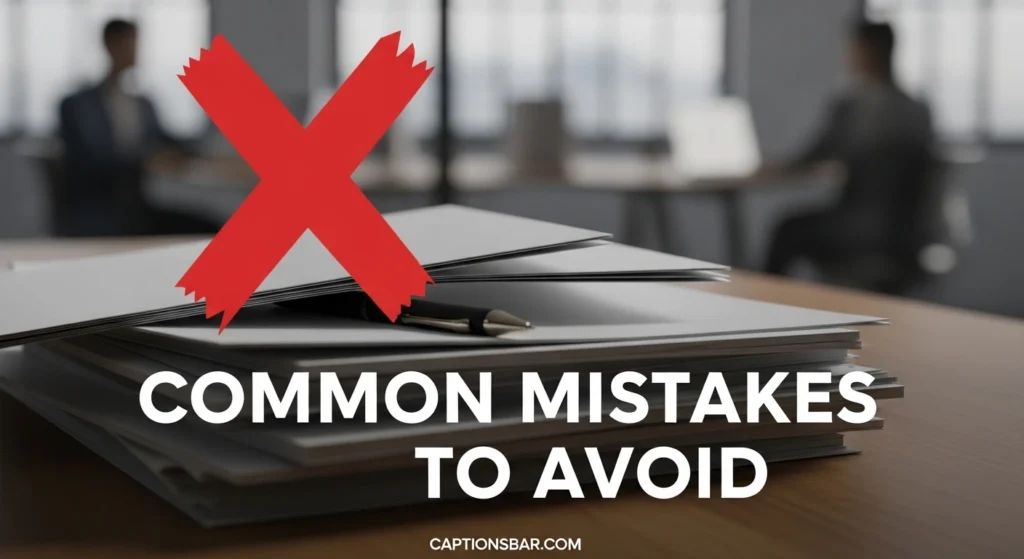 Common Mistakes to Avoid