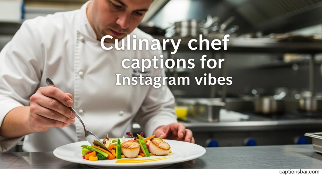 Culinary chef captions for Instagram vibes 