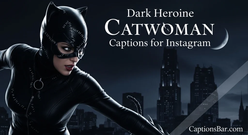Dark Heroine Catwoman Captions for Instagram