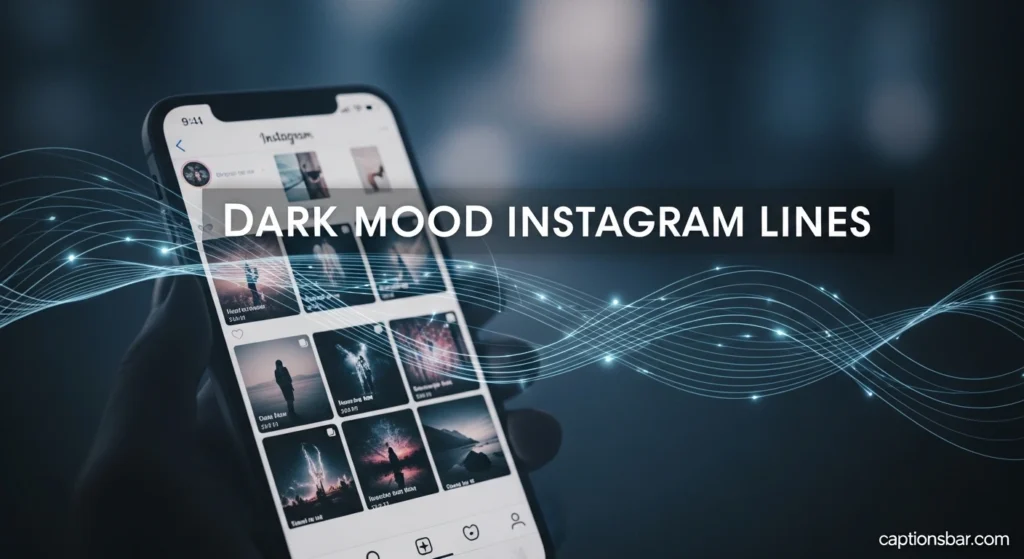 Dark Mood Instagram Lines