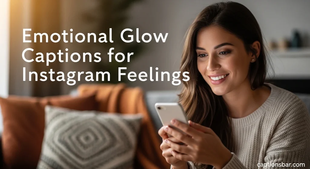 Emotional Glow Captions for Instagram Feelings 