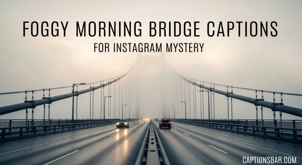 Foggy Morning Bridge Captions for Instagram Mystery