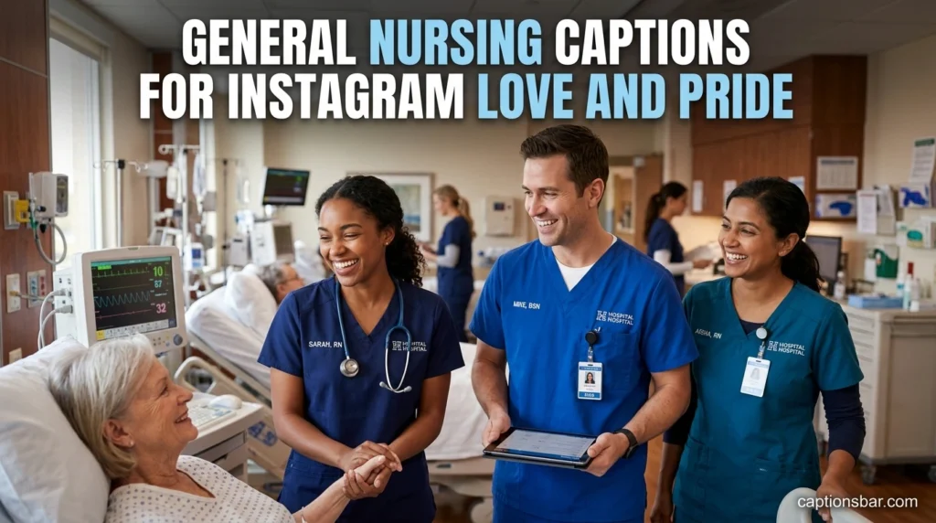 General nursing captions for Instagram love and pride