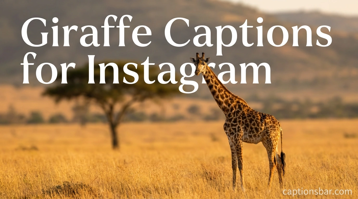 Giraffe Captions for Instagram