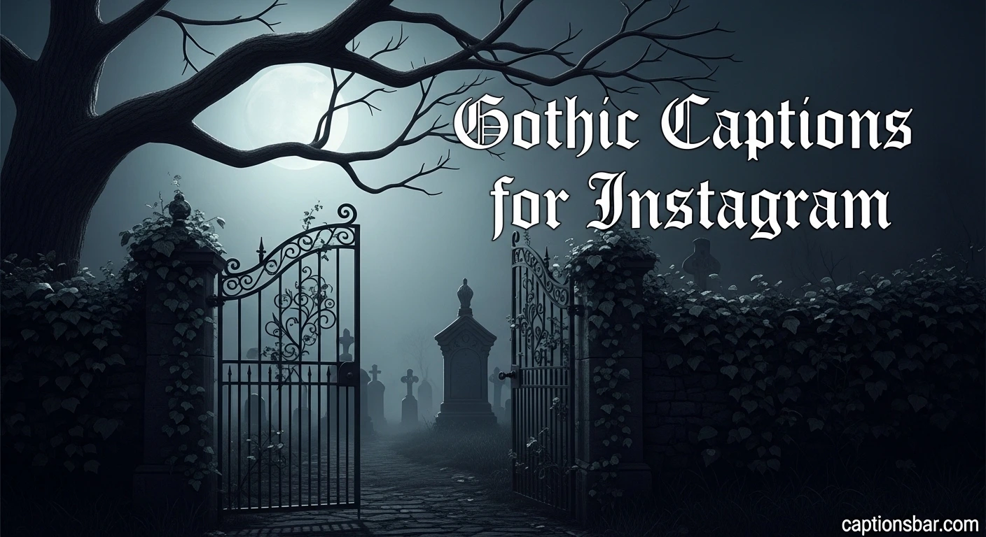 Gothic Captions for Instagram