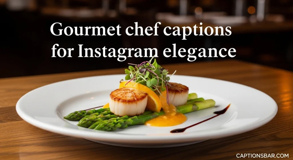 Gourmet chef captions for Instagram elegance 