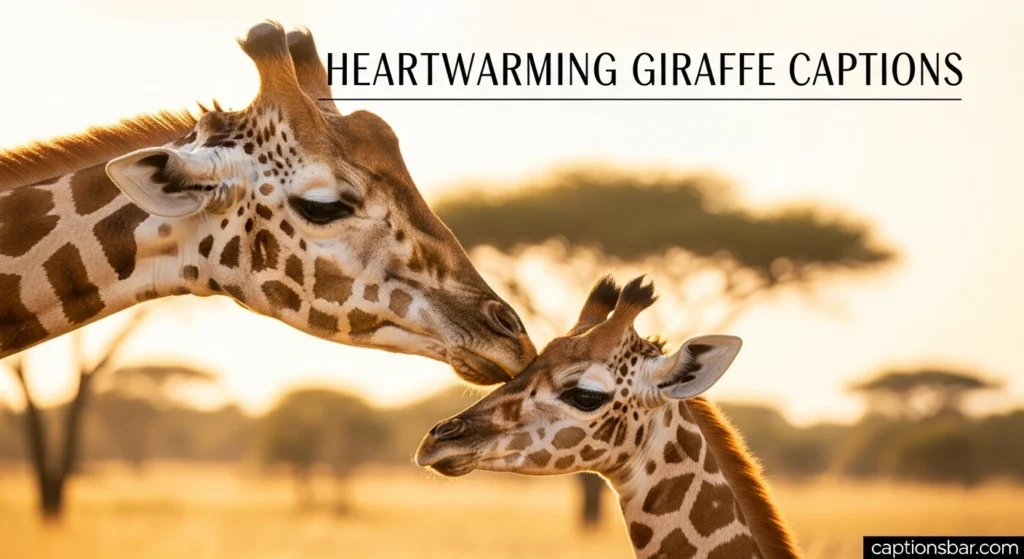 Heartwarming Giraffe Captions