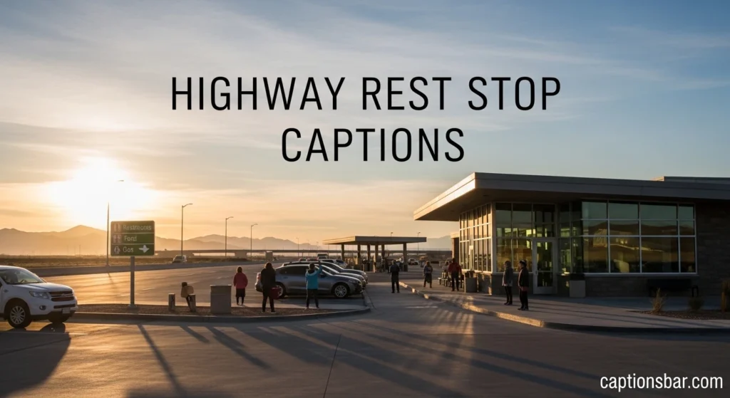Highway Rest Stop Captions