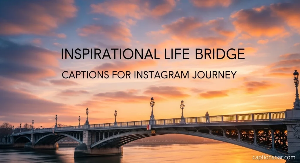 Inspirational Life Bridge Captions for Instagram Journey