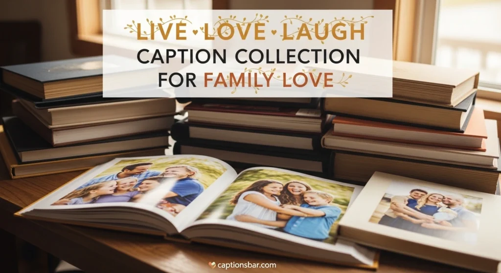 Live Love Laugh Caption Collection for Family Love