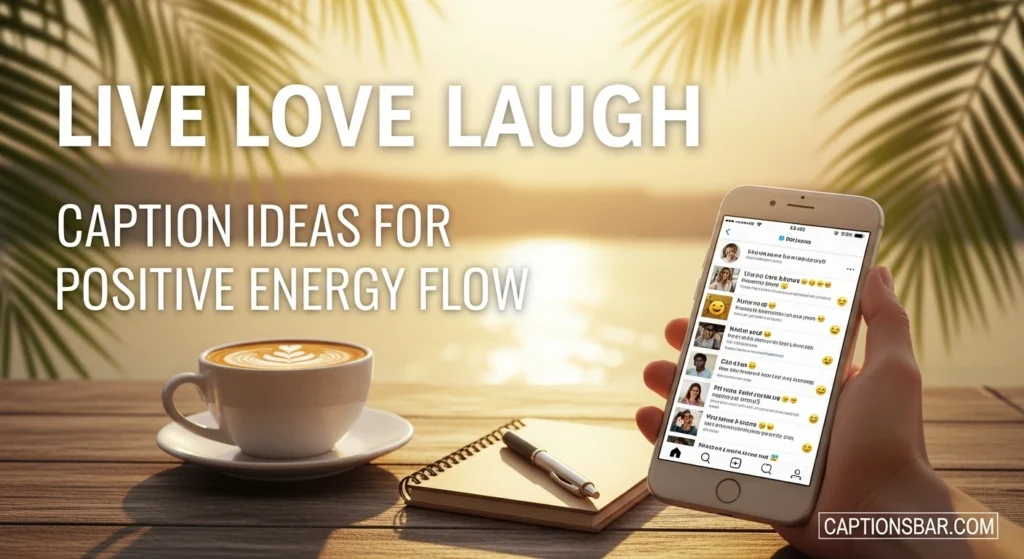 Live Love Laugh Caption Ideas for Positive Energy Flow
