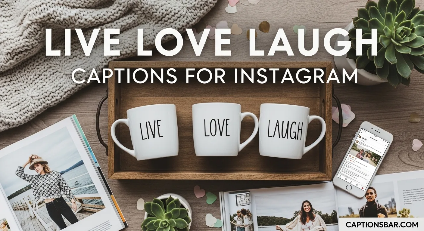 Live Love Laugh Captions for Instagram