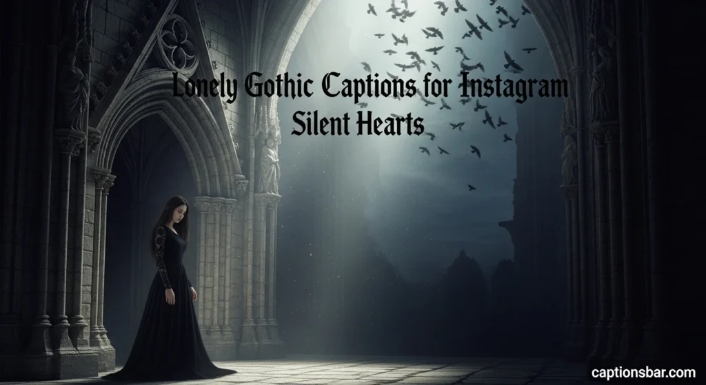 Lonely Gothic Captions for Instagram Silent Hearts