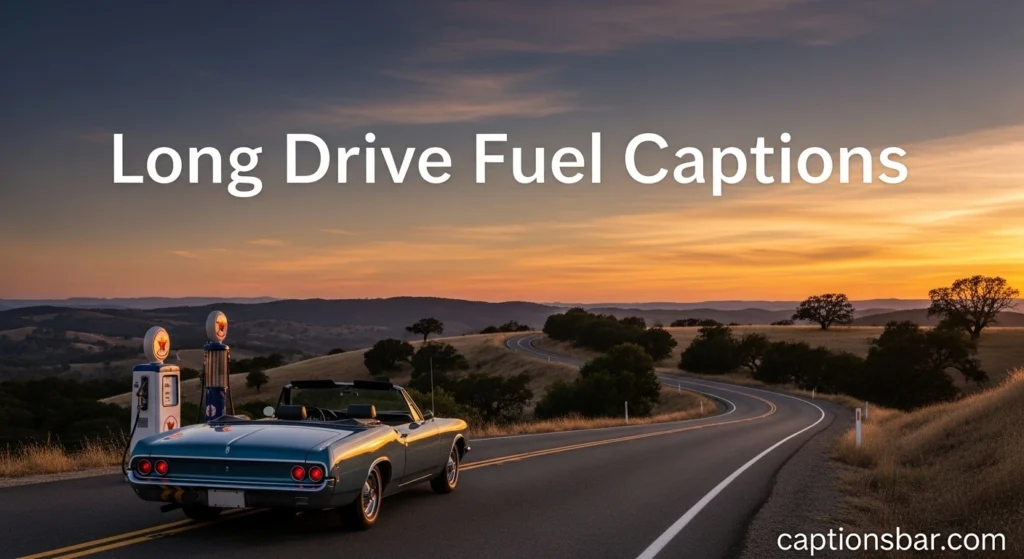 Long Drive Fuel Captions