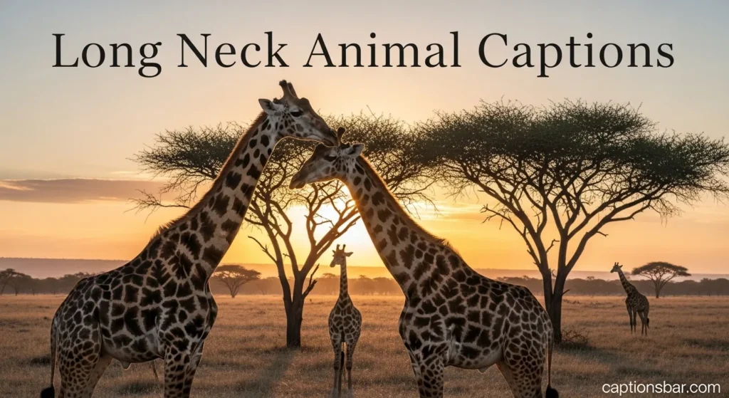 Long Neck Animal Captions