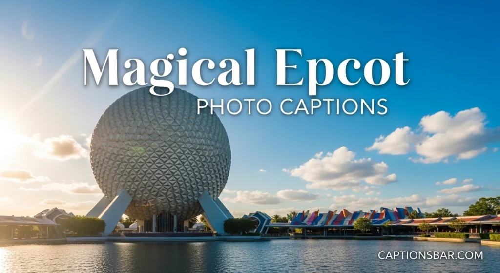 Magical Epcot Photo Captions