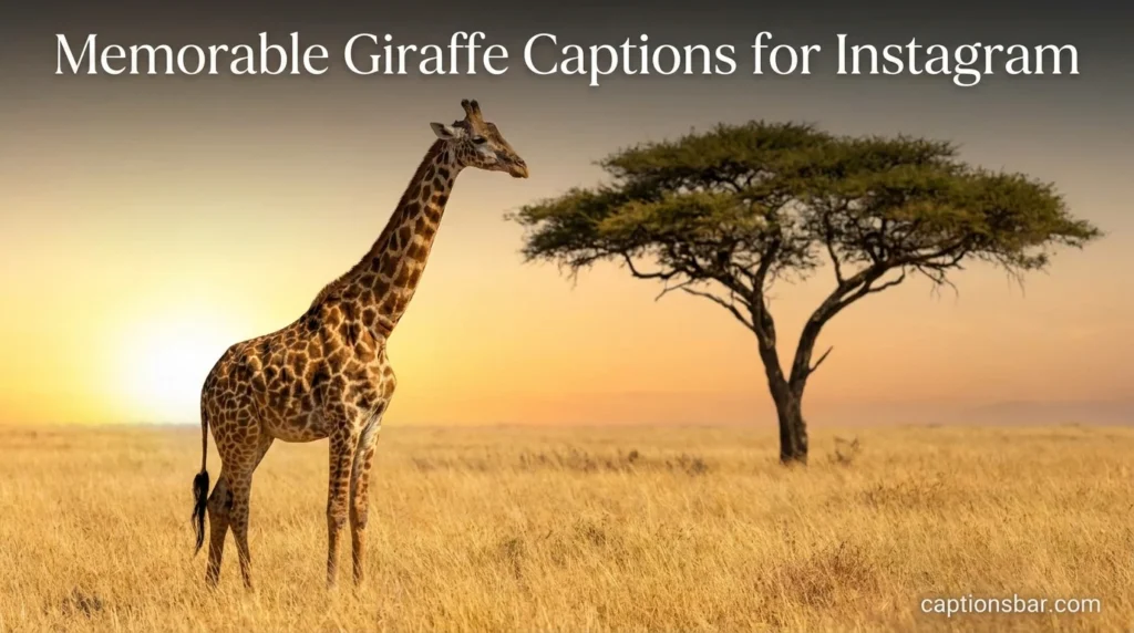 Memorable Giraffe Captions for Instagram