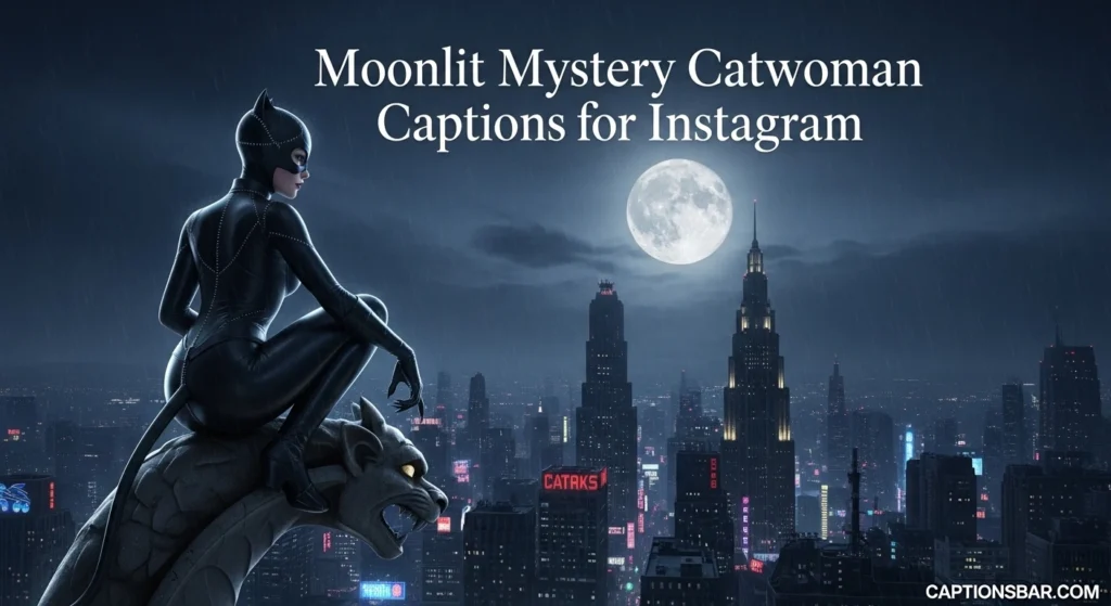 Moonlit Mystery Catwoman Captions for Instagram