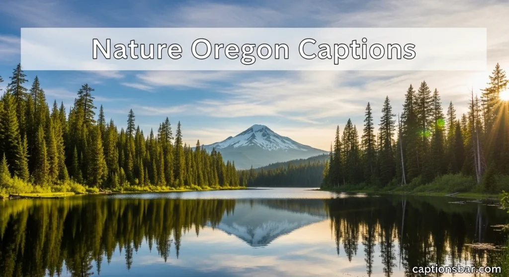 Nature Oregon Captions