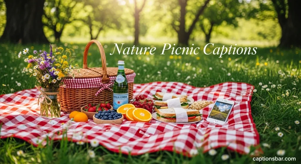 Nature Picnic Captions
