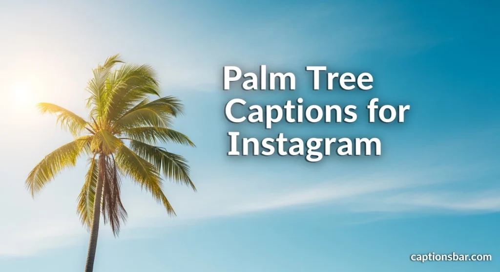 Palm Tree Captions for Instagram