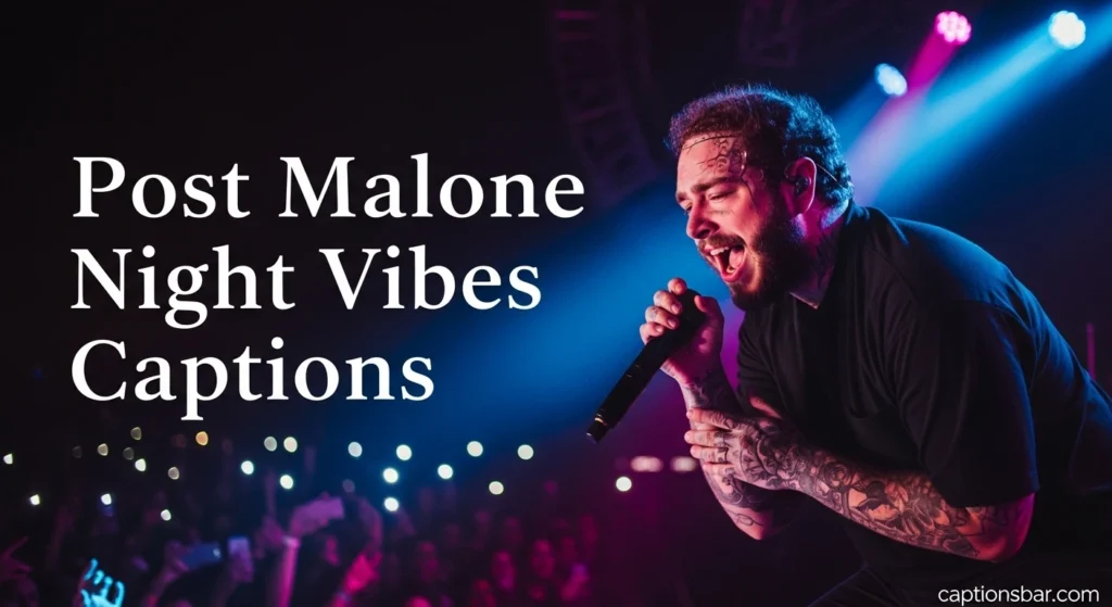 Post Malone Night Vibes Captions