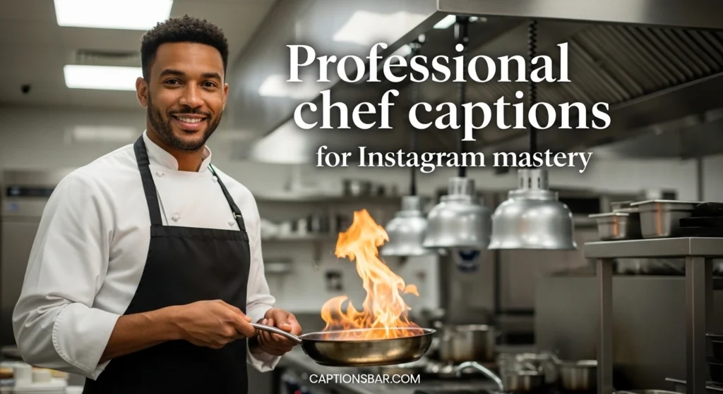 Professional chef captions for Instagram mastery 