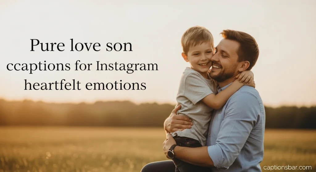Pure love son captions for Instagram heartfelt emotions