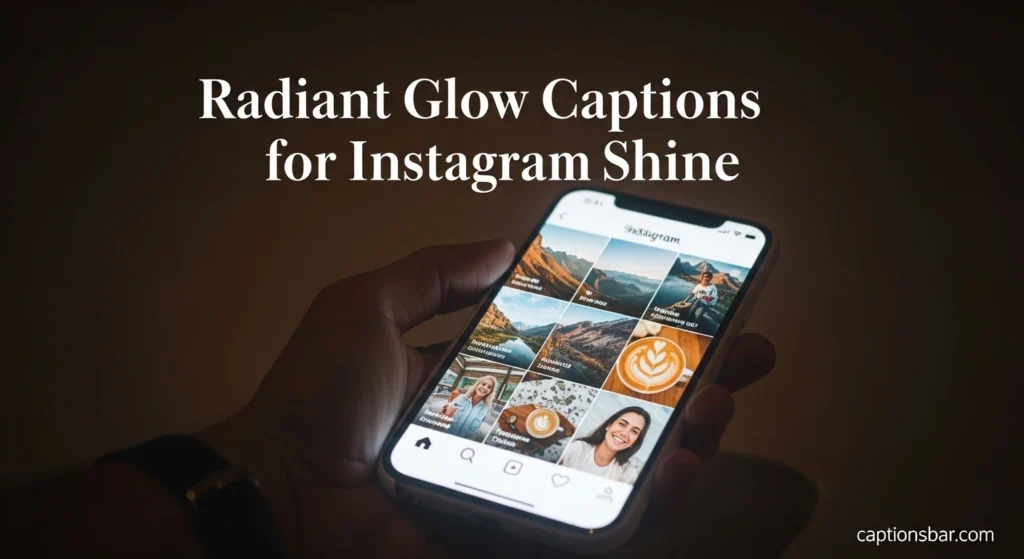 Radiant Glow Captions for Instagram Shine 